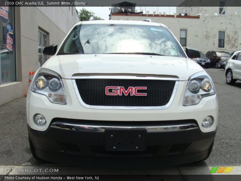 Summit White / Ebony 2009 GMC Acadia SLE