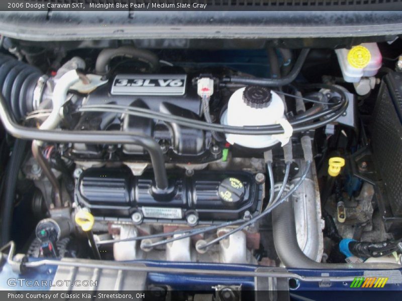 Midnight Blue Pearl / Medium Slate Gray 2006 Dodge Caravan SXT