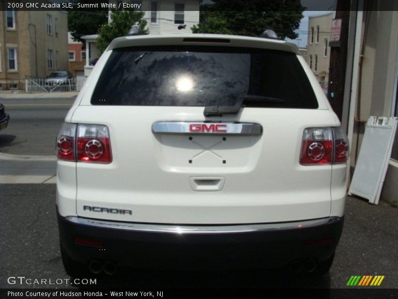 Summit White / Ebony 2009 GMC Acadia SLE