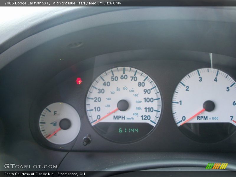 Midnight Blue Pearl / Medium Slate Gray 2006 Dodge Caravan SXT