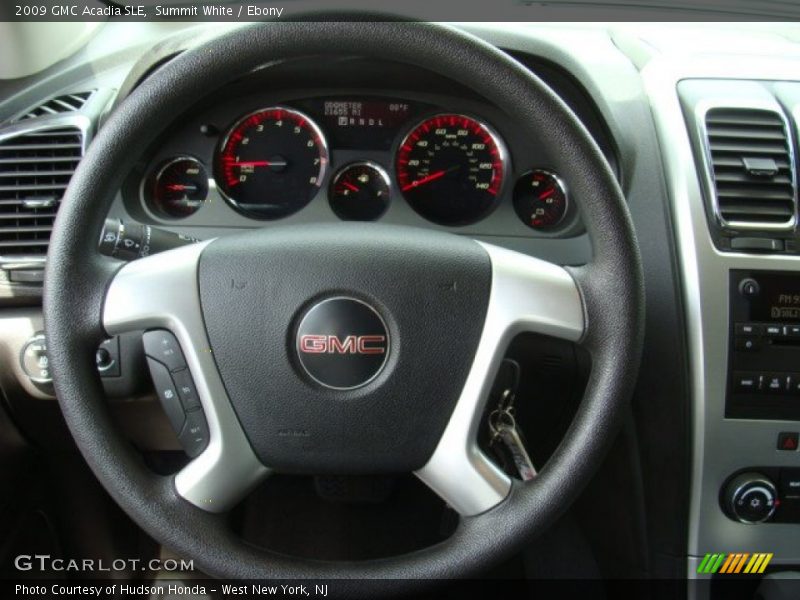 Summit White / Ebony 2009 GMC Acadia SLE