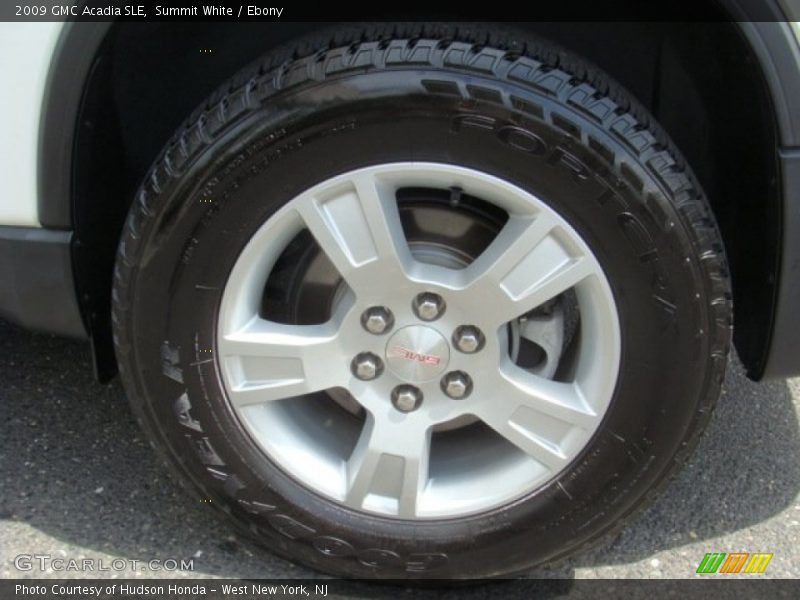 Summit White / Ebony 2009 GMC Acadia SLE
