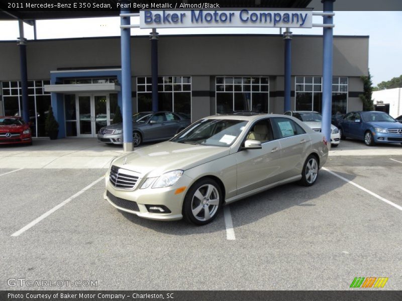 Pearl Beige Metallic / Almond/Black 2011 Mercedes-Benz E 350 Sedan