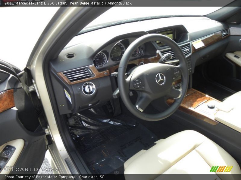 Pearl Beige Metallic / Almond/Black 2011 Mercedes-Benz E 350 Sedan