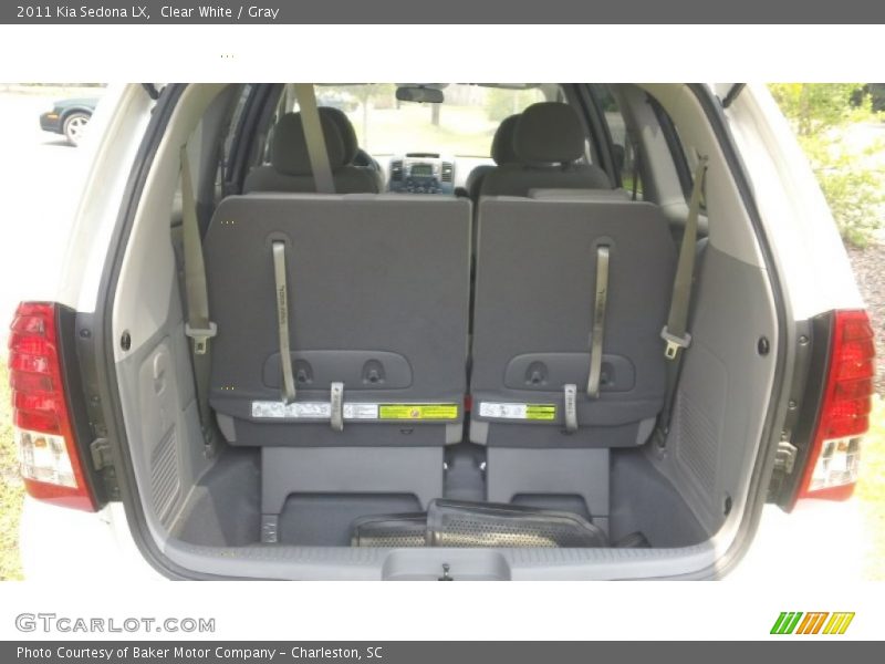 Clear White / Gray 2011 Kia Sedona LX