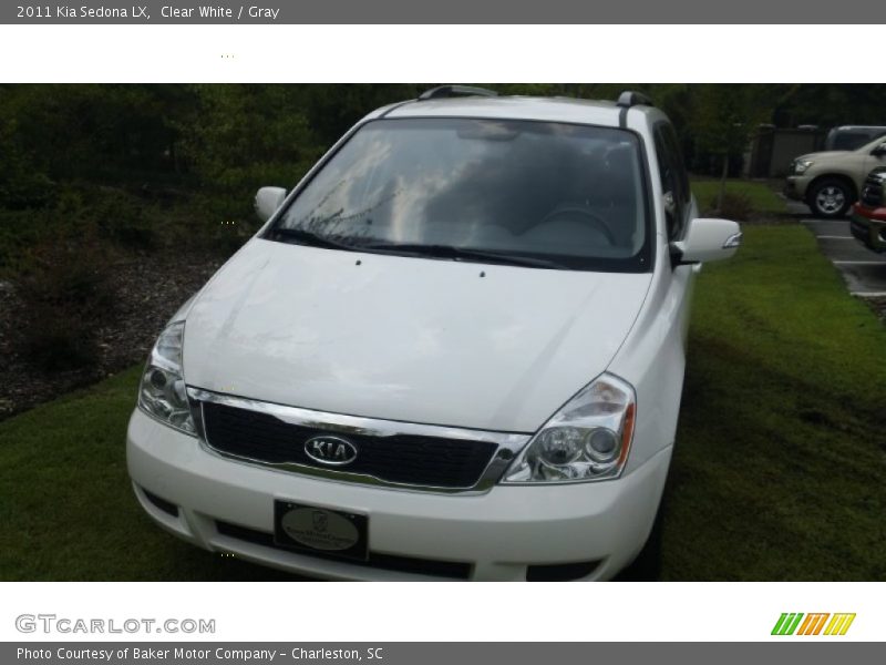 Clear White / Gray 2011 Kia Sedona LX