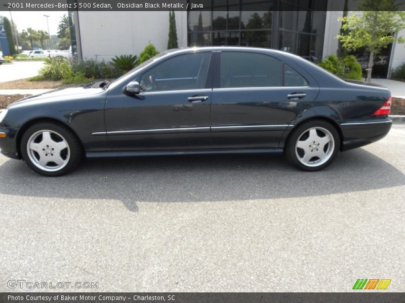 Obsidian Black Metallic / Java 2001 Mercedes-Benz S 500 Sedan