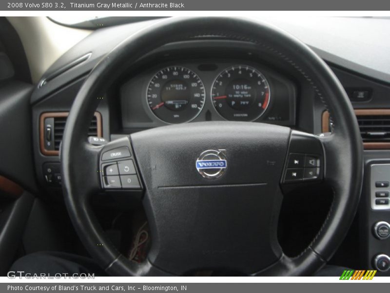 Titanium Gray Metallic / Anthracite Black 2008 Volvo S80 3.2
