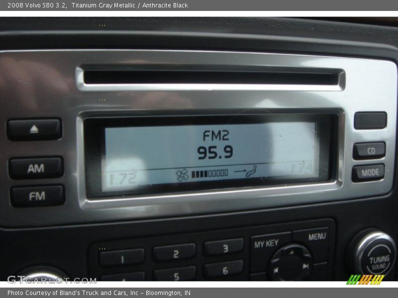 Titanium Gray Metallic / Anthracite Black 2008 Volvo S80 3.2