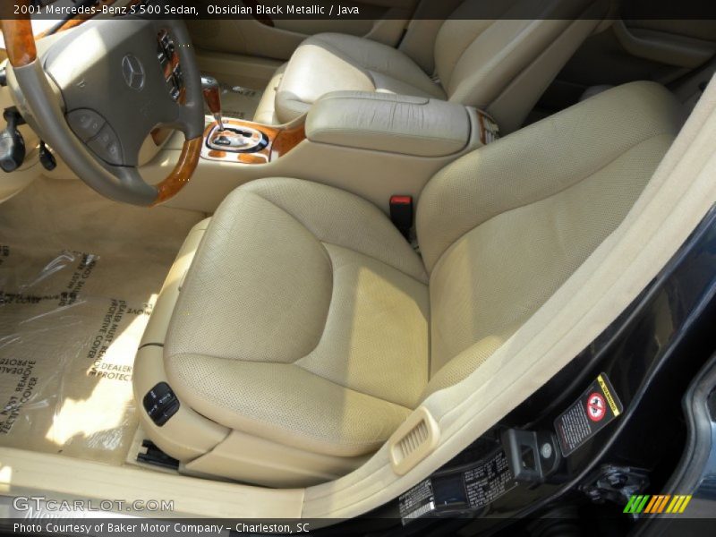Obsidian Black Metallic / Java 2001 Mercedes-Benz S 500 Sedan