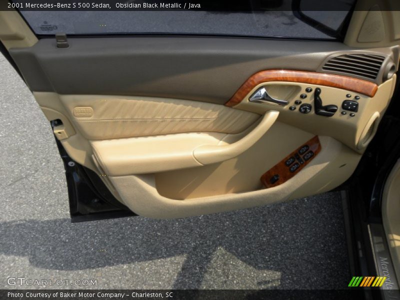 Obsidian Black Metallic / Java 2001 Mercedes-Benz S 500 Sedan
