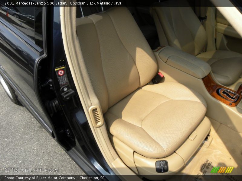 Obsidian Black Metallic / Java 2001 Mercedes-Benz S 500 Sedan