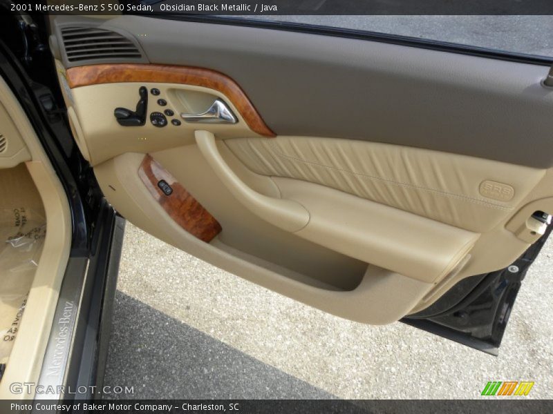 Obsidian Black Metallic / Java 2001 Mercedes-Benz S 500 Sedan