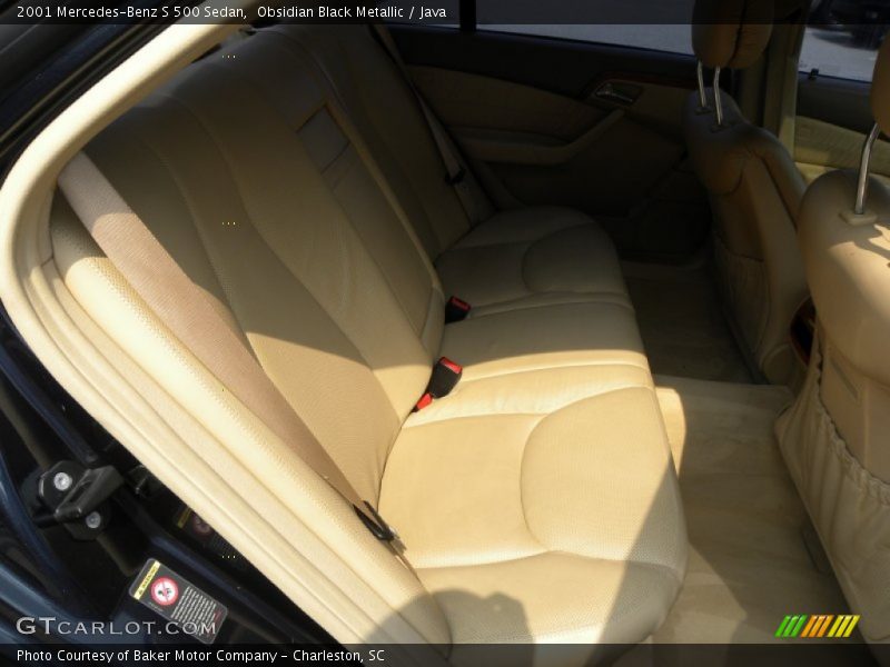 Obsidian Black Metallic / Java 2001 Mercedes-Benz S 500 Sedan