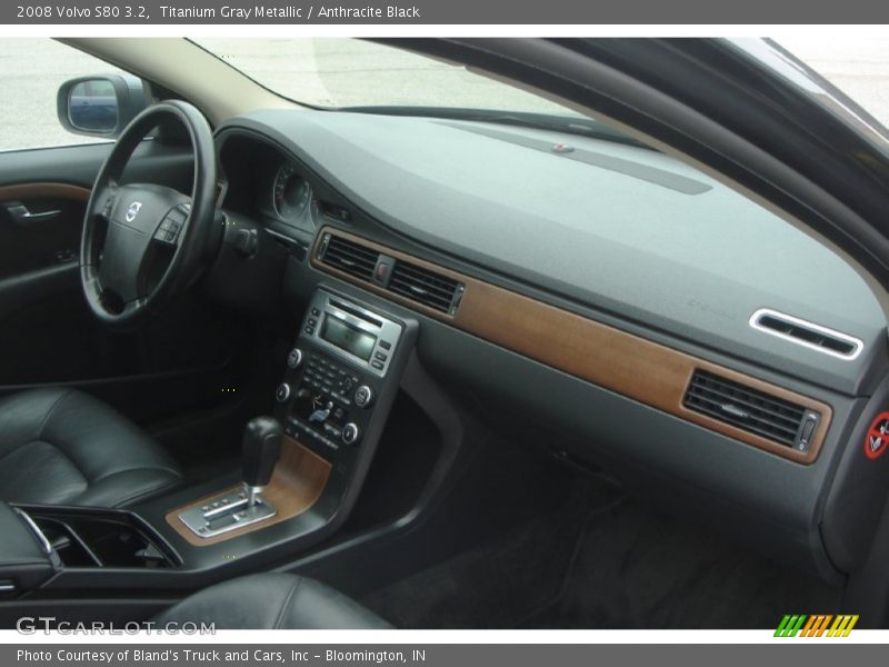 Titanium Gray Metallic / Anthracite Black 2008 Volvo S80 3.2