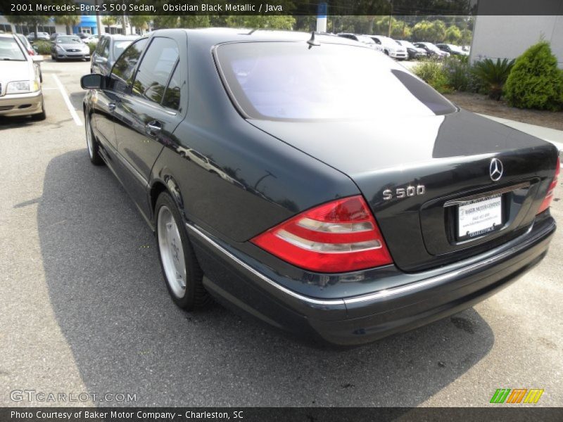 Obsidian Black Metallic / Java 2001 Mercedes-Benz S 500 Sedan