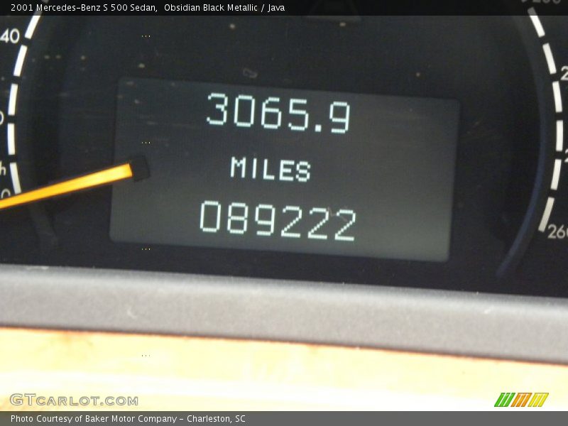 Obsidian Black Metallic / Java 2001 Mercedes-Benz S 500 Sedan