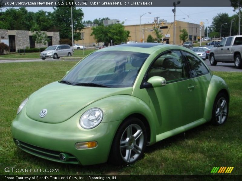Cyber Green Metallic / Cream Beige 2004 Volkswagen New Beetle GLS 1.8T Coupe