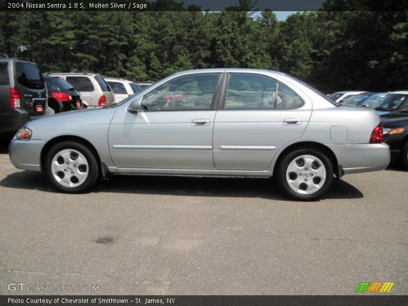 Molten Silver / Sage 2004 Nissan Sentra 1.8 S