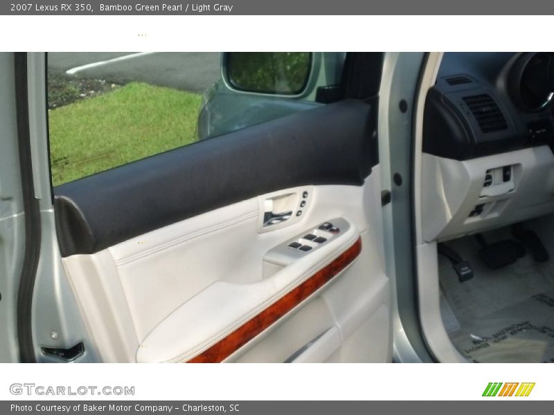Bamboo Green Pearl / Light Gray 2007 Lexus RX 350