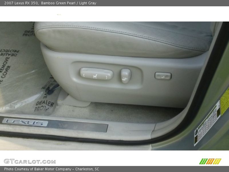 Bamboo Green Pearl / Light Gray 2007 Lexus RX 350