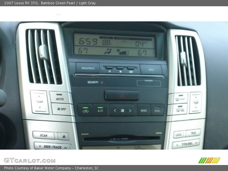 Bamboo Green Pearl / Light Gray 2007 Lexus RX 350