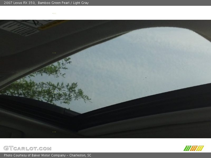 Bamboo Green Pearl / Light Gray 2007 Lexus RX 350