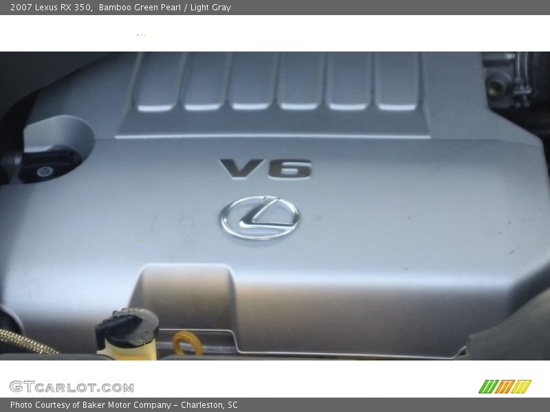 Bamboo Green Pearl / Light Gray 2007 Lexus RX 350