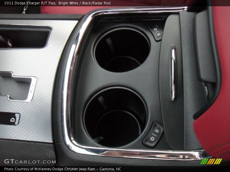 Bright White / Black/Radar Red 2011 Dodge Charger R/T Plus