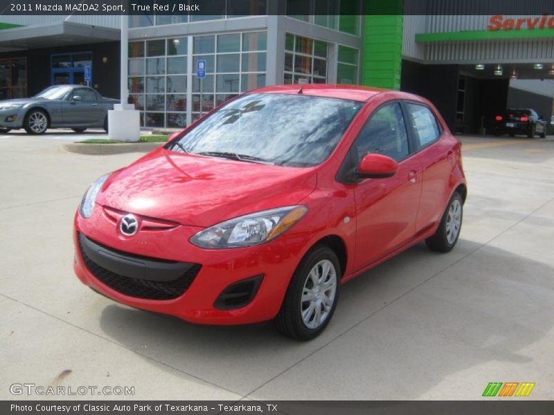 True Red / Black 2011 Mazda MAZDA2 Sport