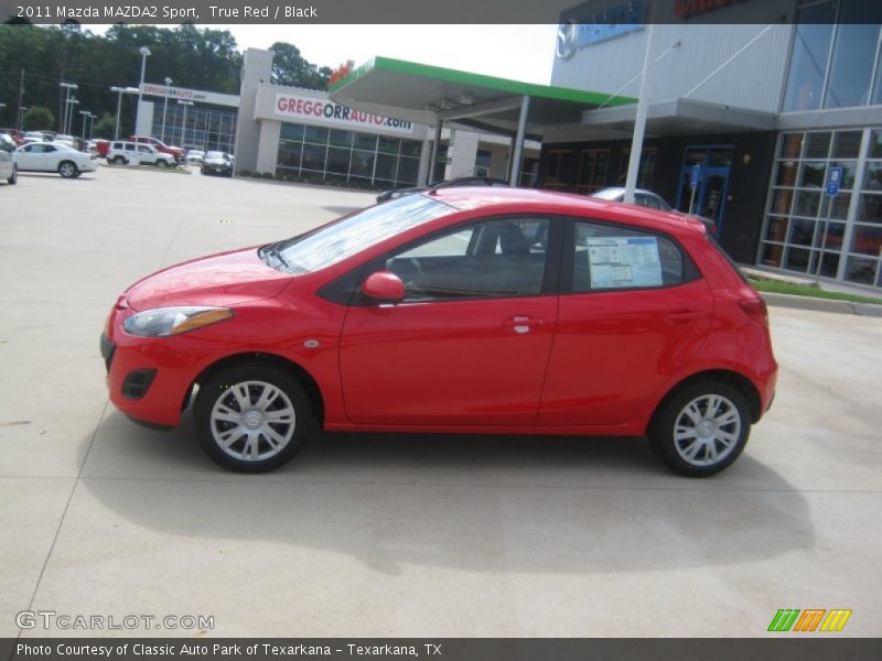 True Red / Black 2011 Mazda MAZDA2 Sport