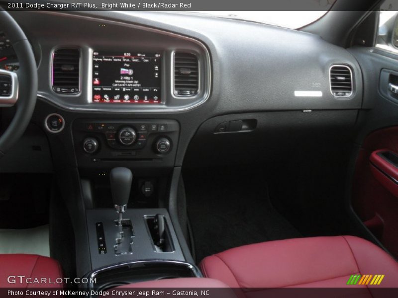 Bright White / Black/Radar Red 2011 Dodge Charger R/T Plus