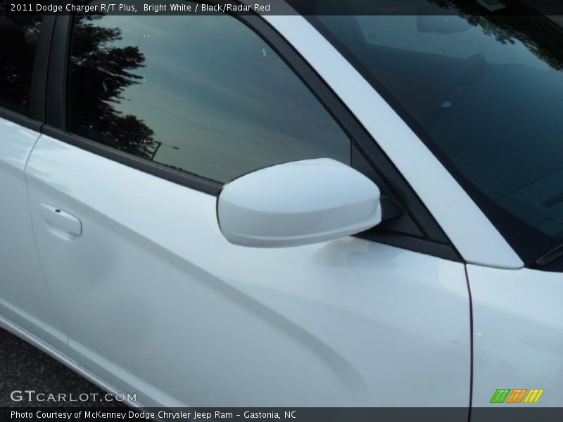 Bright White / Black/Radar Red 2011 Dodge Charger R/T Plus