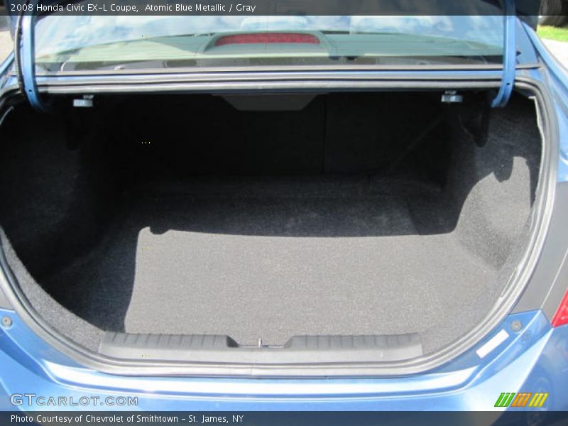 Atomic Blue Metallic / Gray 2008 Honda Civic EX-L Coupe