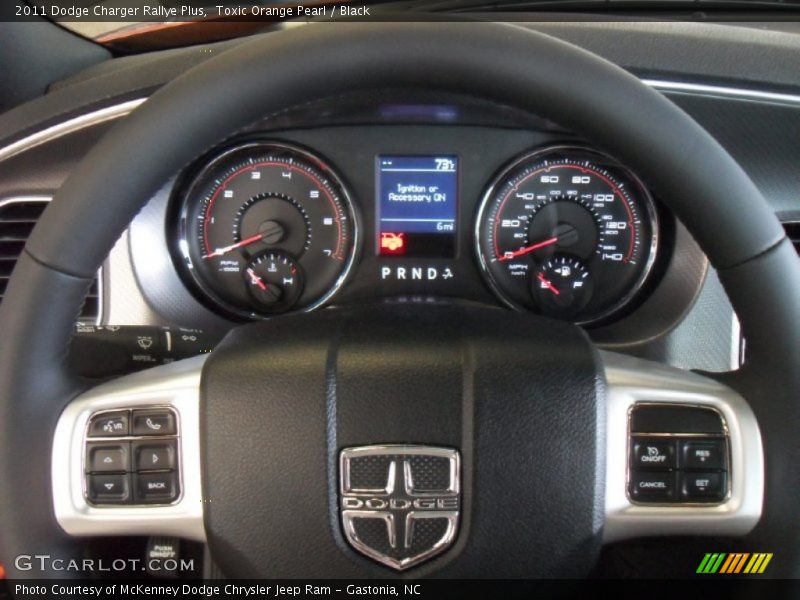 Toxic Orange Pearl / Black 2011 Dodge Charger Rallye Plus