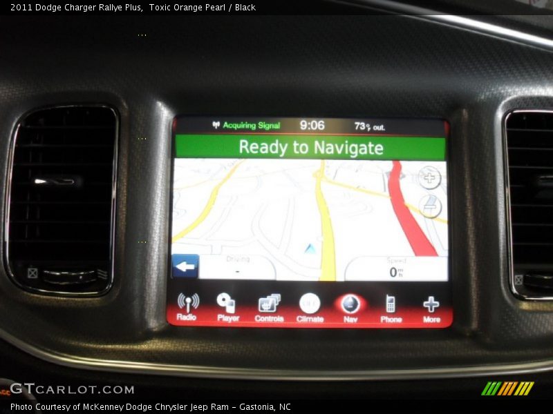 Toxic Orange Pearl / Black 2011 Dodge Charger Rallye Plus