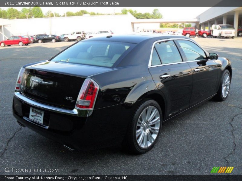 Gloss Black / Black/Light Frost Beige 2011 Chrysler 300 C Hemi