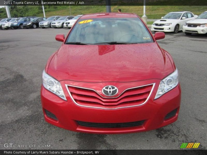 Barcelona Red Metallic / Ash 2011 Toyota Camry LE