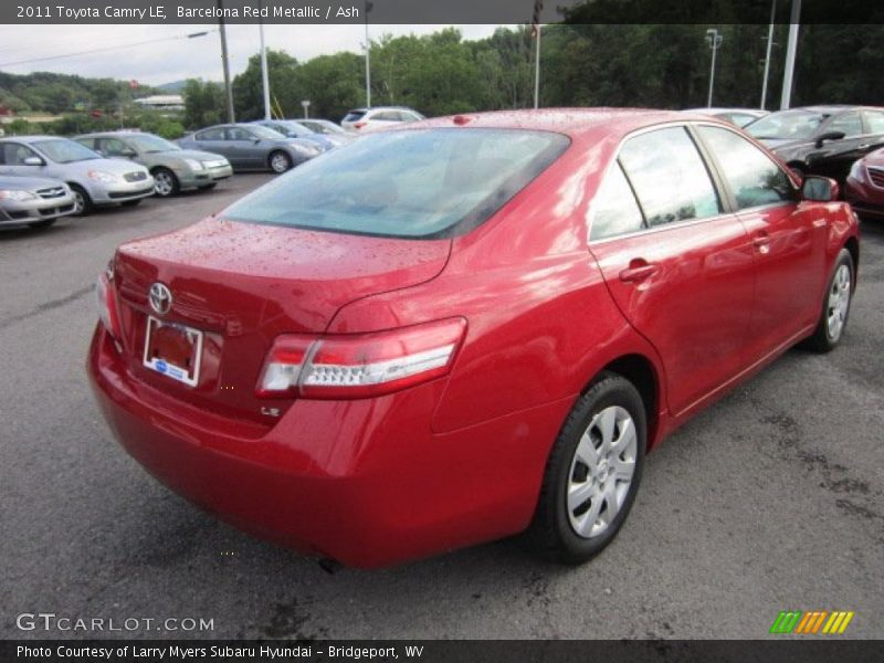 Barcelona Red Metallic / Ash 2011 Toyota Camry LE