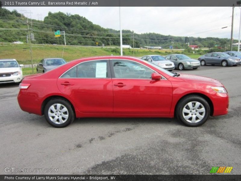 Barcelona Red Metallic / Ash 2011 Toyota Camry LE
