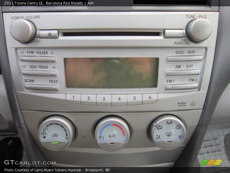 Barcelona Red Metallic / Ash 2011 Toyota Camry LE