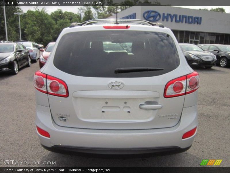 Moonstone Silver / Gray 2011 Hyundai Santa Fe GLS AWD