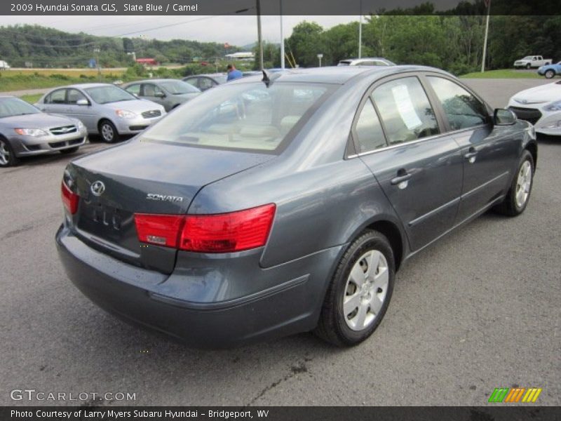 Slate Blue / Camel 2009 Hyundai Sonata GLS