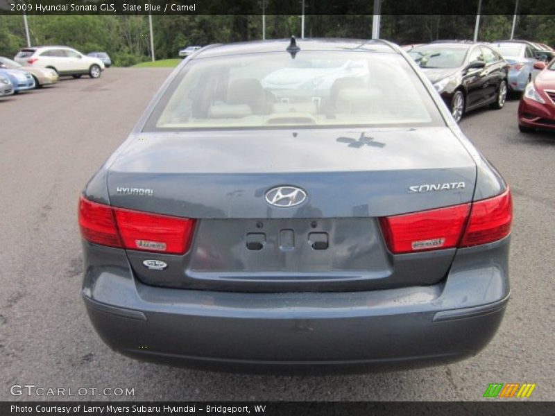 Slate Blue / Camel 2009 Hyundai Sonata GLS