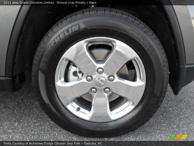 Mineral Gray Metallic / Black 2011 Jeep Grand Cherokee Limited
