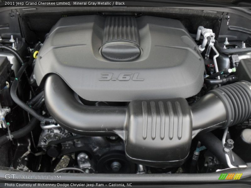 Mineral Gray Metallic / Black 2011 Jeep Grand Cherokee Limited