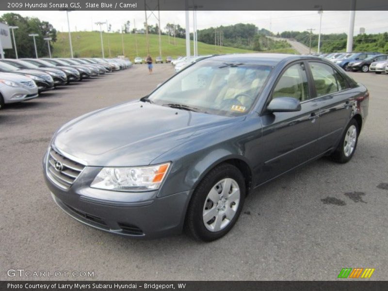 Slate Blue / Camel 2009 Hyundai Sonata GLS