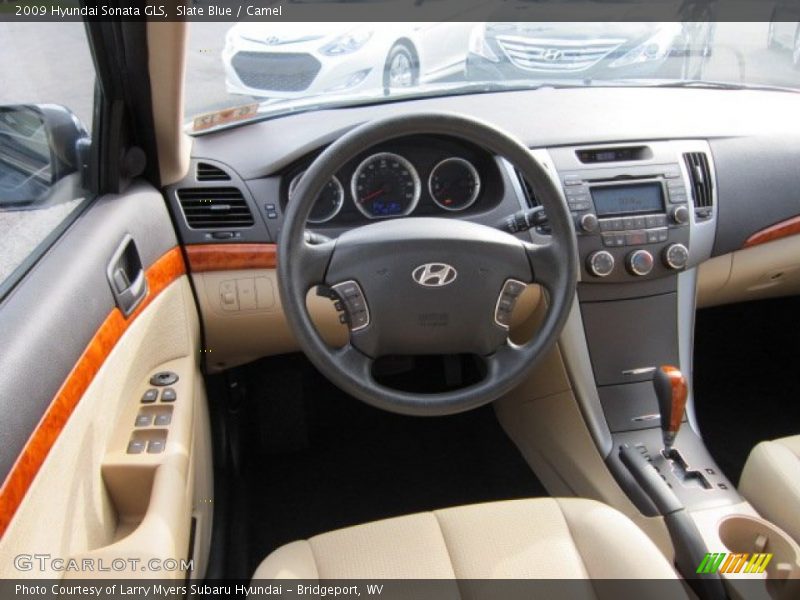Slate Blue / Camel 2009 Hyundai Sonata GLS