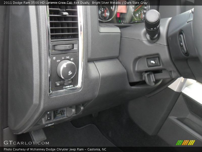 Bright Silver Metallic / Dark Slate Gray 2011 Dodge Ram 3500 HD Laramie Crew Cab 4x4 Dually
