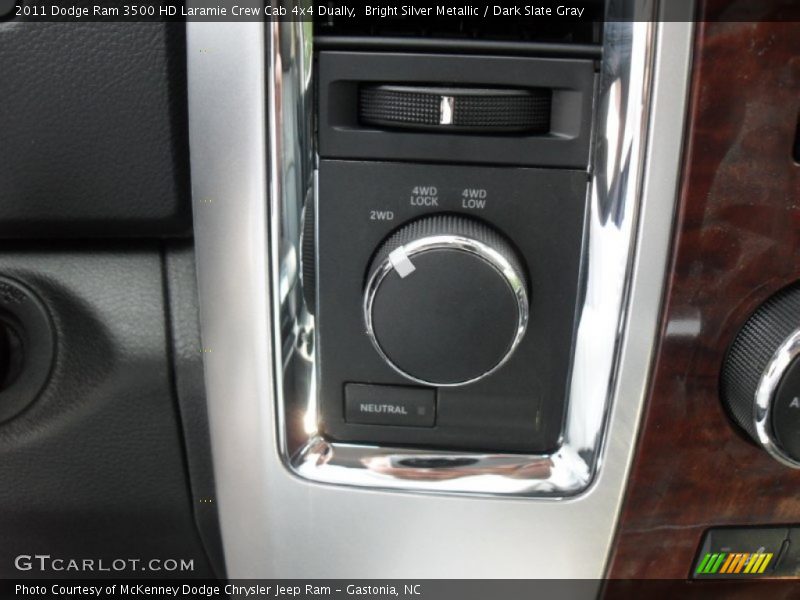 Bright Silver Metallic / Dark Slate Gray 2011 Dodge Ram 3500 HD Laramie Crew Cab 4x4 Dually